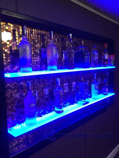 Lighted Back Bar Shelves Great For Home Bars Restaurants