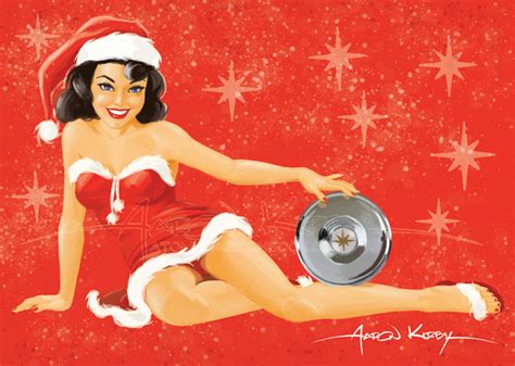 Christmas Pin Up2 By Aaron Kirby By Atomickirby On Deviantart