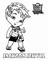Monster High Coloring Pages Baby Jackson Printable Colouring Jadedragonne Målarbilder Print Character Boys Boy Books Dessin Coloriage Babies Book Trousse sketch template