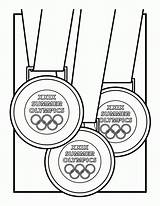 Medal Olympic Medals Coloringhome Enchantedlearning sketch template