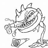 Zombies Chomper Coloringpagesonly sketch template