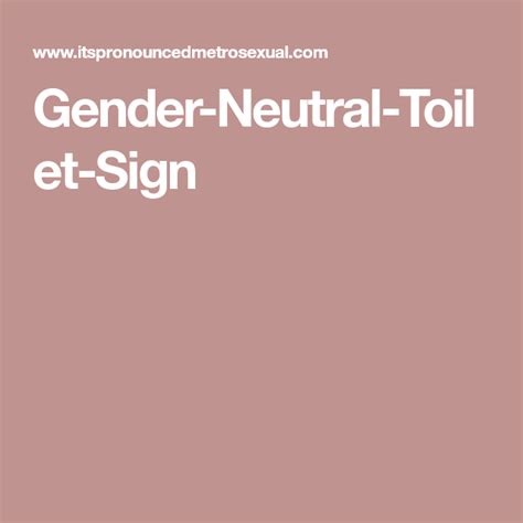 gender neutral toilet sign gender neutral toilets