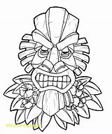 Pages Tiki Coloring Mask Getcolorings sketch template