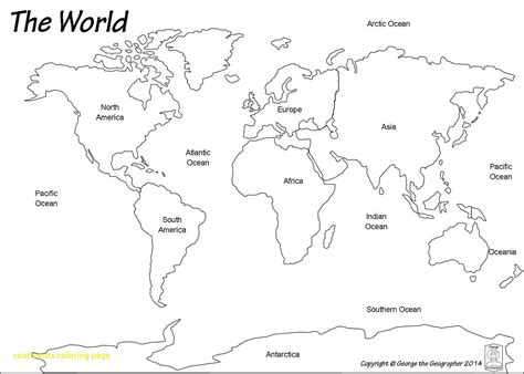 continents coloring page  getdrawings