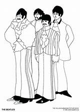 Beatles Submarine Lennon Sheets Designlooter Coloringhome sketch template