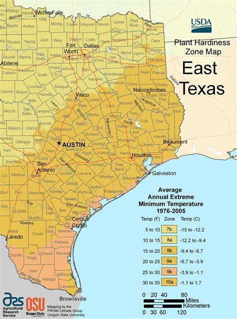 east texas plant hardiness zone map mapsofnet