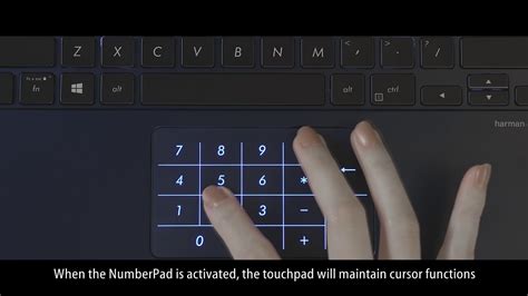 asus numberpad reinventing  touchpad asus youtube