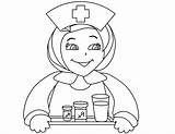 Nursing Nurse sketch template