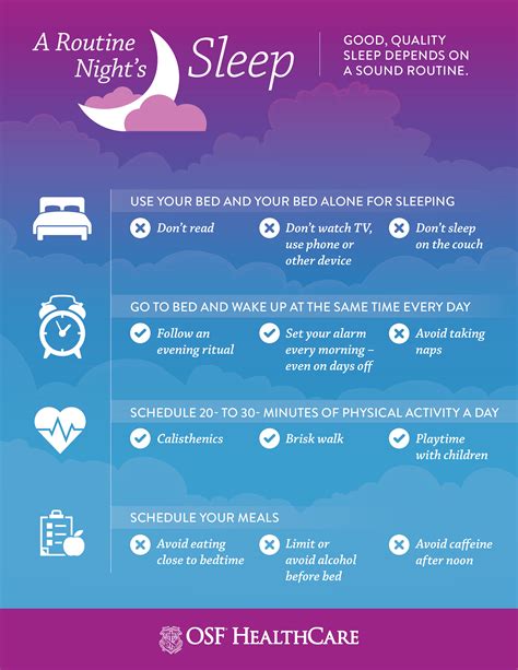 four steps to help you sleep better osf healthcare