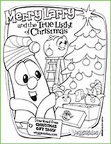 Veggietales Coloring Larry Christmas Merry True Shoebox Operation Child Pack Samaritanspurse sketch template