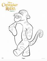 Coloring Christopher Robin Pages Sheets Activity sketch template