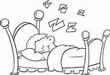 Coloring Pages Sleep Bed Printable Sleeping Book Dormir Advent Objects Color Nap Sheets Kids Kid Puppy Alphabet Colorear Para Print sketch template