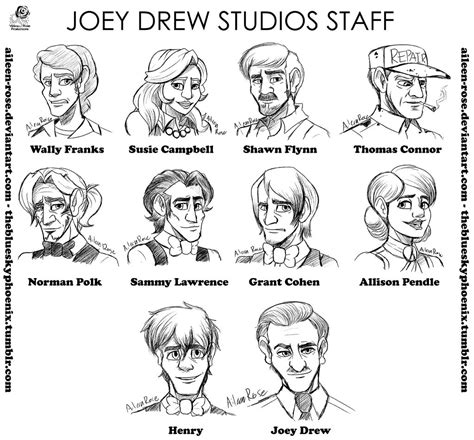 batim joey drew studios staff  aileen rose  deviantart