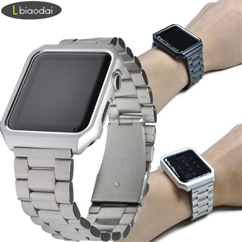 casestrap  apple  band mm mm iwatch band stainless steel metal coverwatch