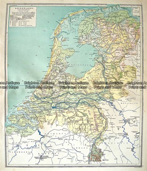 antique map   nederland grondsoorten  brighton antique prints  maps shop