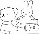 Miffy Coloring Friend Her Coloringpages101 sketch template