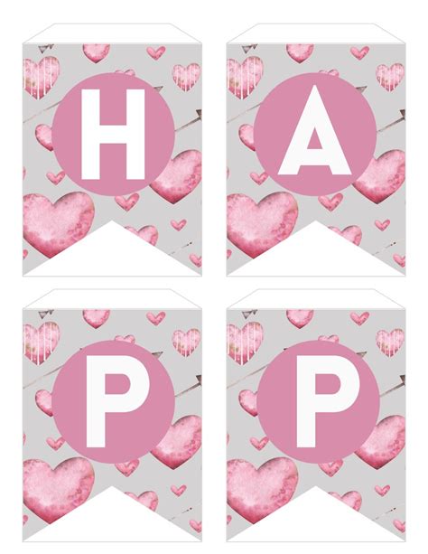 printable valentines day banner simply love printables