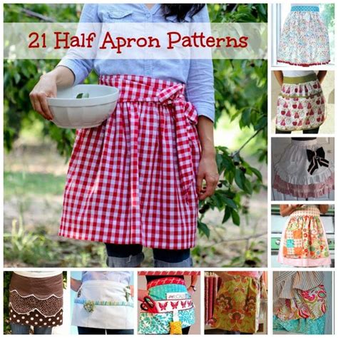 patterns tutorials  waist aprons apron sewing pattern