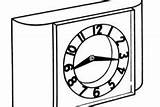 Clock Coloring Pages Owl sketch template