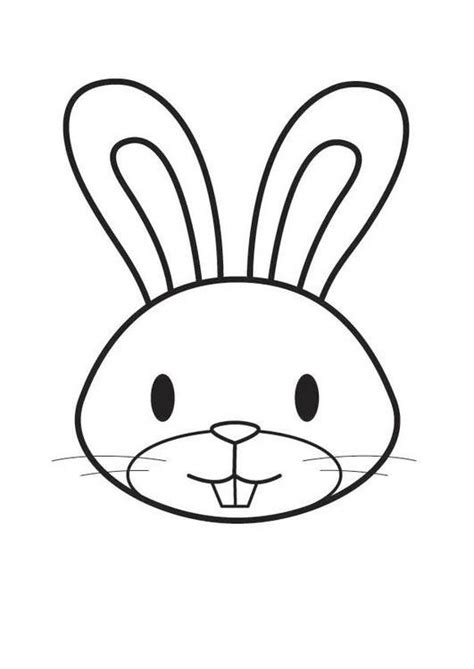 coloring page rabbit head coloring picture rabbit head  coloring