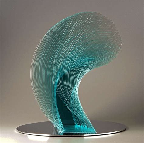 Geometric Sculptures In Laminated Glass By Artist Niyoko Ikuta Art