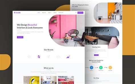 interior  furniture website template wlayouts
