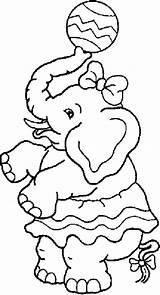 Coloring Pages Carnival Playing Ball Elephant Bumper Cars sketch template
