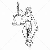 Justice Lady Drawing Scale Sketch Vector Scales Statue Getdrawings Paintingvalley Drawings sketch template