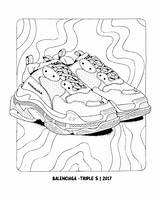 Dokument Sneaker Coloring Press Book Shop sketch template
