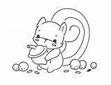 Cute Coloring Pages Squirrel Chibi Stuff Digistamp Embroidery Patterns Drawing Sliekje sketch template