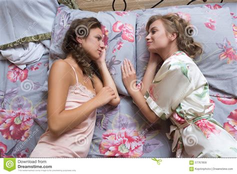 Blond Sisters Or Girl Friends Having Fun Stock Image