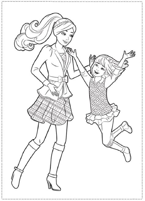 barbie chelsea coloring pages