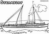 Steamboat sketch template