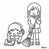 Coloring Pages Kids Cleaning Infantiles Colouring Kolorowanki Printable Visit Drawing Lion sketch template