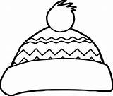 Winter Coloring Pages Hat Clipartmag Snow sketch template