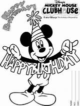 Mouse Clubhouse Coloring Pages Mickey Pdf Print Printable Color Kids Disney Getcolorings Recommended sketch template