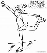 Coloring Figure Skating Pages sketch template