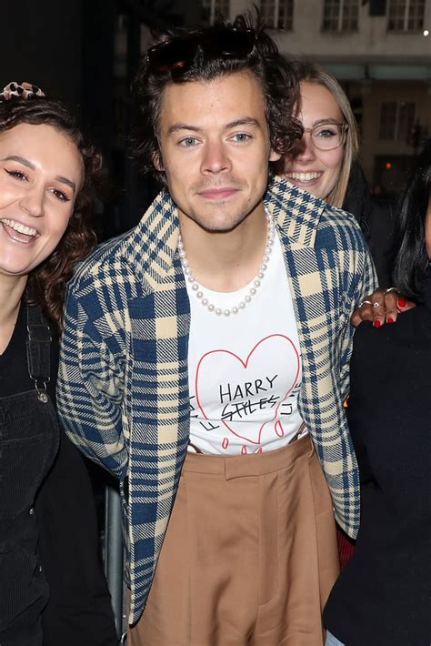 Harry Styles Wearing His Fine Line T Shirt With Fans In London Harry