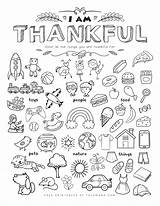 Thanksgiving Thankful Coloring Tulamama sketch template