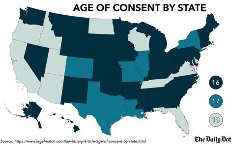 Age Of Consent By State The Legal Age Of Consent In Every U S State