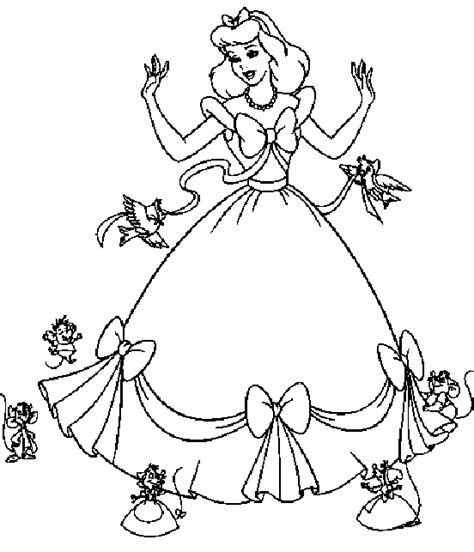 omalovanky princezny  vytisknuti cinderella coloring pages disney