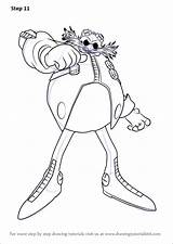 Eggman Hedgehog Draw Drawingtutorials101 sketch template