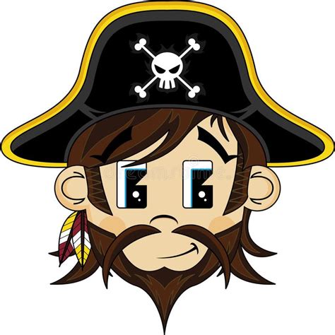 cute cartoon pirate stock vector illustration  uniform