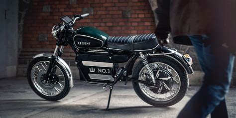 beautifully retro regent   electric motorcycle heads  production