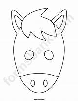 Caretas Mascara Mascaras Pferd Masken Caballo Masque Tiermasken Granja Basteln Maske Sheep Antifaz Niños Máscara Caballos Recortables sketch template