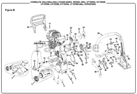 homelite ut  homelite  chainsaw cc figure  parts lookup  diagrams partstree