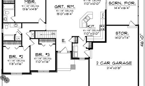 simple ranch floor plans open concept ideas photo jhmrad