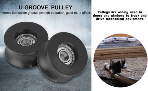 4pcs 0840uu U Type U Groove Pulley Roller Guide Wheel For U Groove