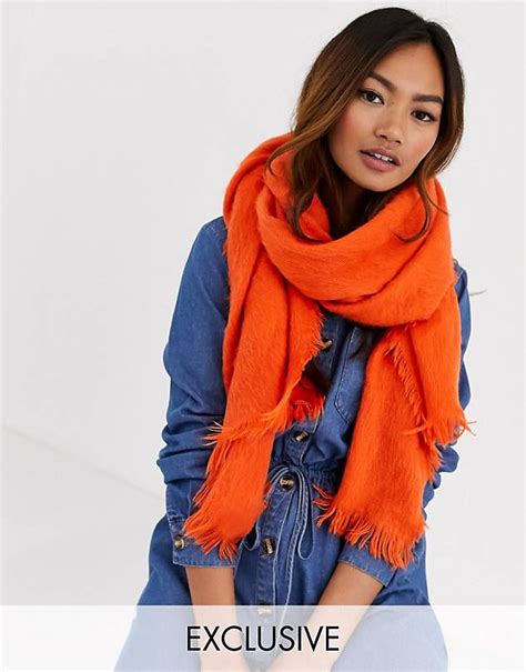 pagina  de nieuwste kleding schoenen en accessoires voor dames asos asos orange scarf