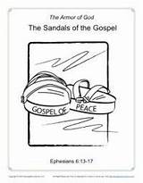 Armor Gospel Activity Truth Salvation Sundayschoolzone Pathfinders sketch template